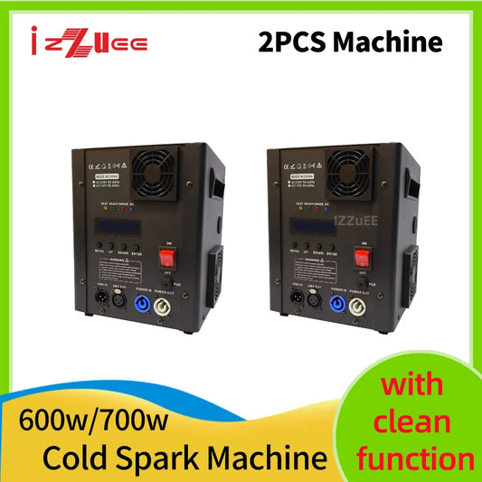 2Pcs 700W Cold Spark Machine With Flycase Sparkular Wedding