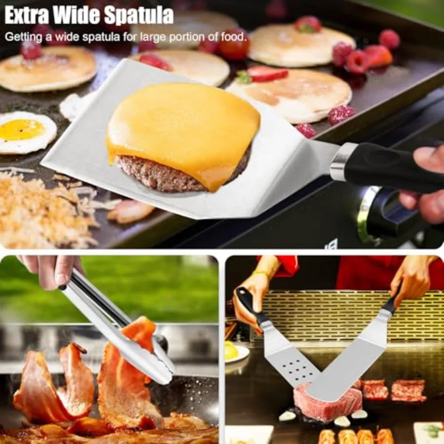 Griddle Accessories Kit 27Pcs For Blackstone Flat Top Hibachi Grill Spatula Set