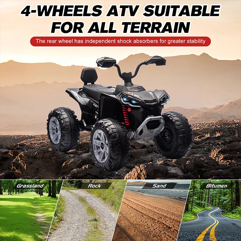 24V Kids Electric Vehicle 4 Wheeler Ride On Toy Car Gift
