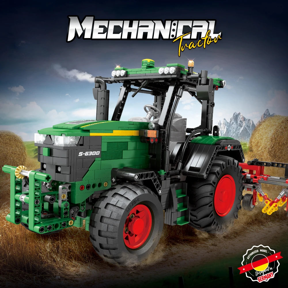 Farm Tractor Building Blocks Set 1828 Pieces Remote Control Toy Ages 14 And Up