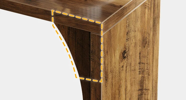 Tribesigns C Shaped End Table For Sofa Living Room Bedroom