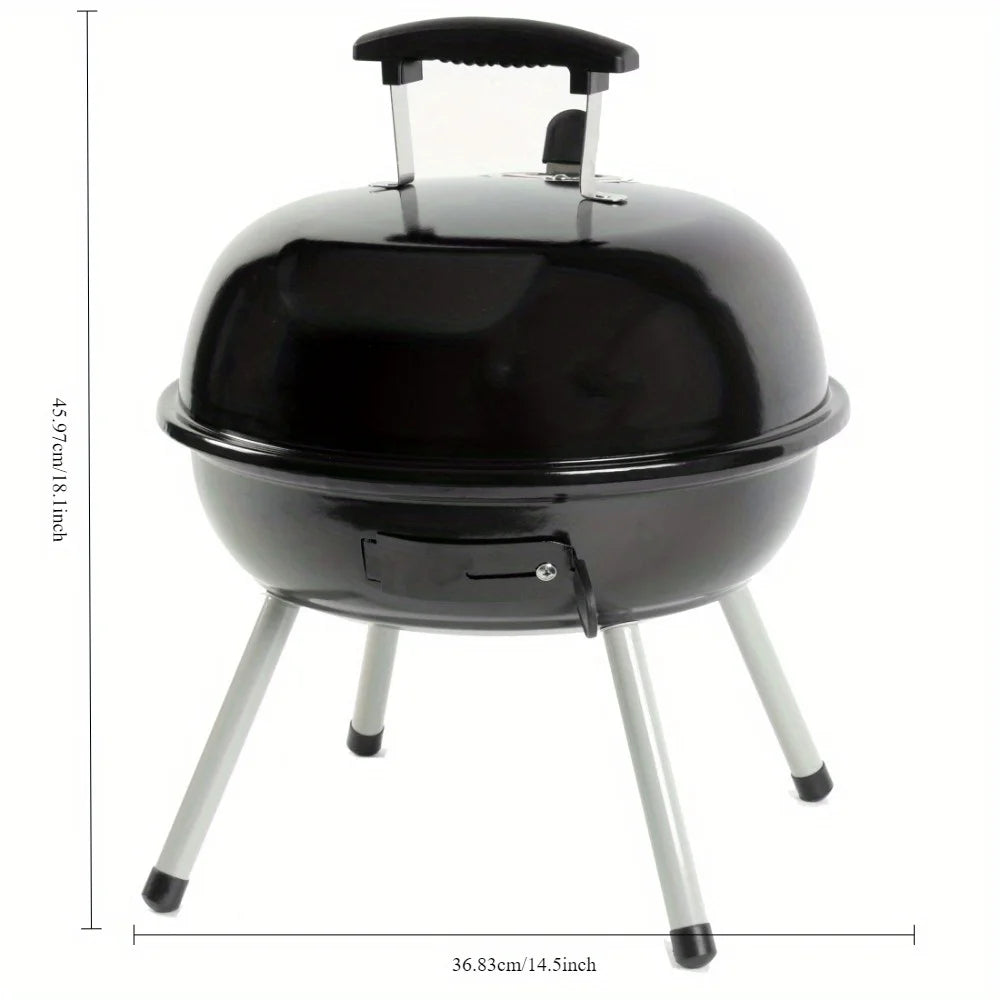 14.5 Inch Steel Portable Charcoal Grill Easy to Carry