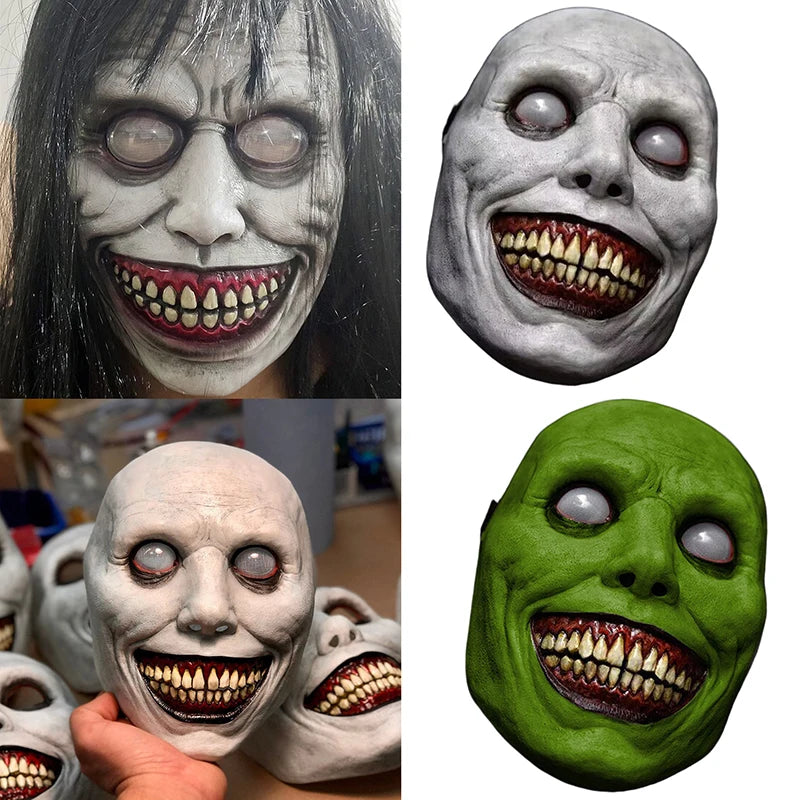 Exorcist Horror Smiling Face Demon Mask Cosplay Prop