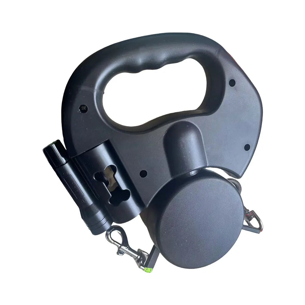 Double Headed Dog Leash With LED Light Traction Rope For Small And Medium Dogs