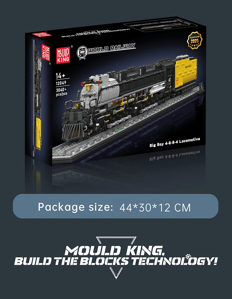 Mould King 12049 The Big Boy 4 8 8 4 Locomotive Building Block Set