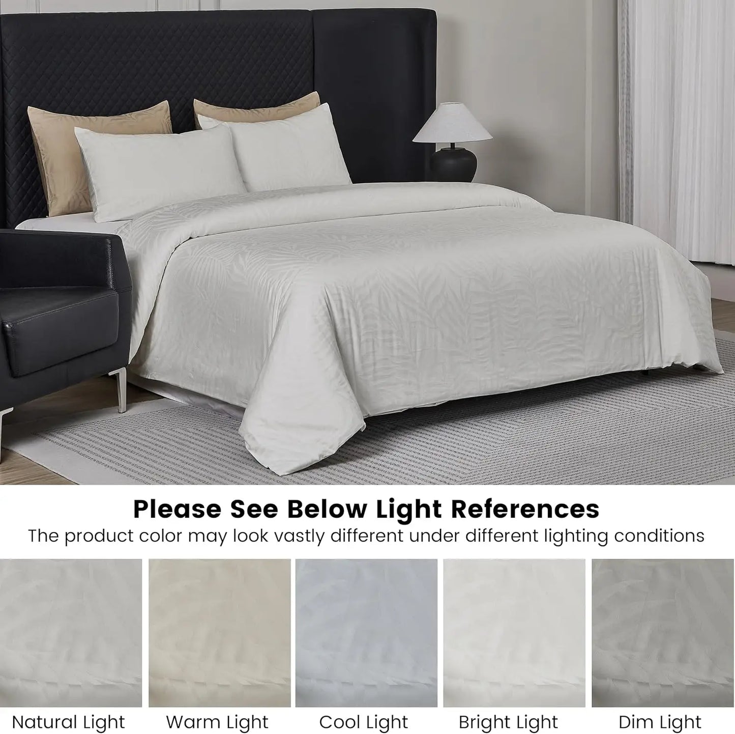 Simple And Opulence Duvet Cover Cotton Blend Breathable Luxury Bedding