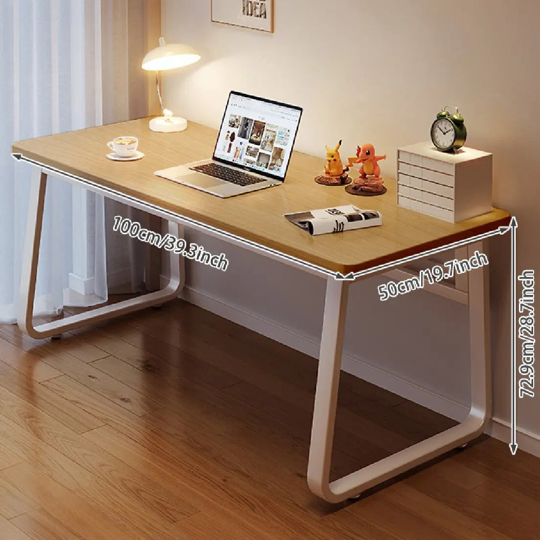 White Computer Desk Modern Simple Style Home Office Bedroom