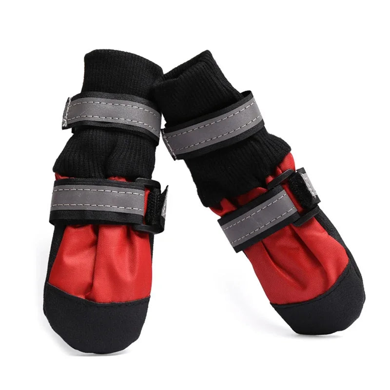 Waterproof Anti Slip Snow Boots For Large Dogs Camouflage Reflective