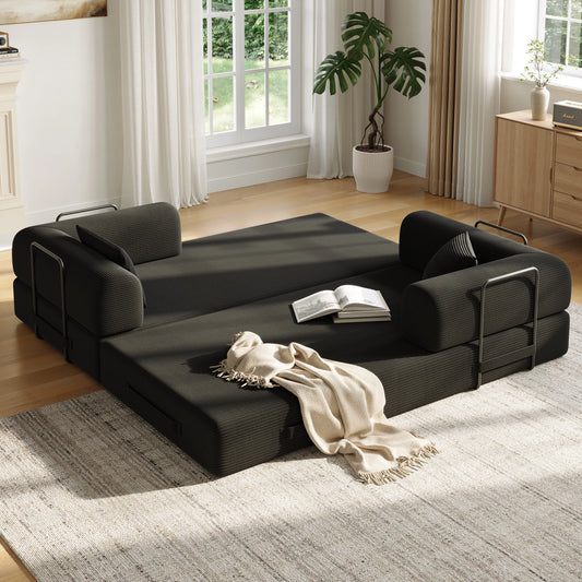 Convertible Floor Sofa Bed With Fixed Frame 5 In 1 Modular Sofa