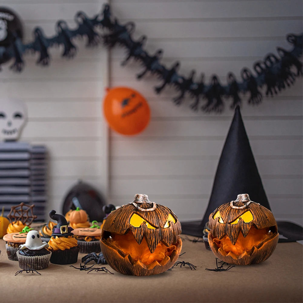 2023 New Spirit Halloween Gourdo Animatronic Pumpkin Head with Rising and Falling Action and Terrifying Sounds for Halloween Decor