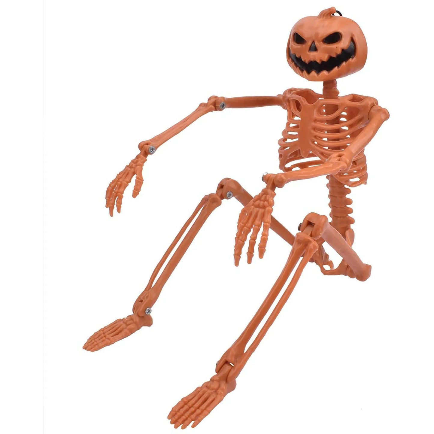 Poseable Halloween Skeleton Prop Full Size 35 Inch Decor