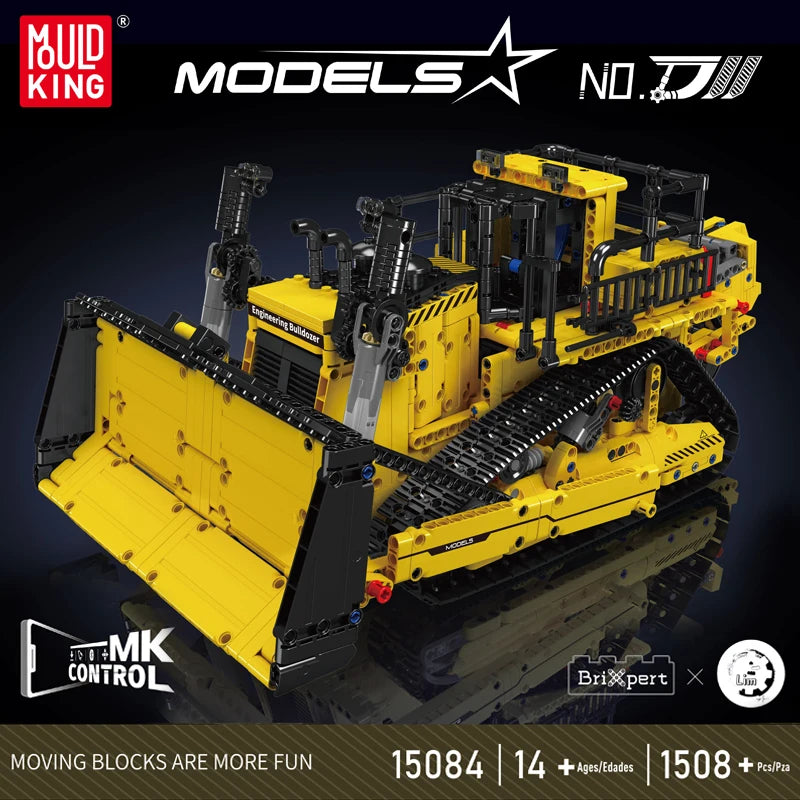Mould King 15084 D11 Bulldozer RC Building Block Set With App Control