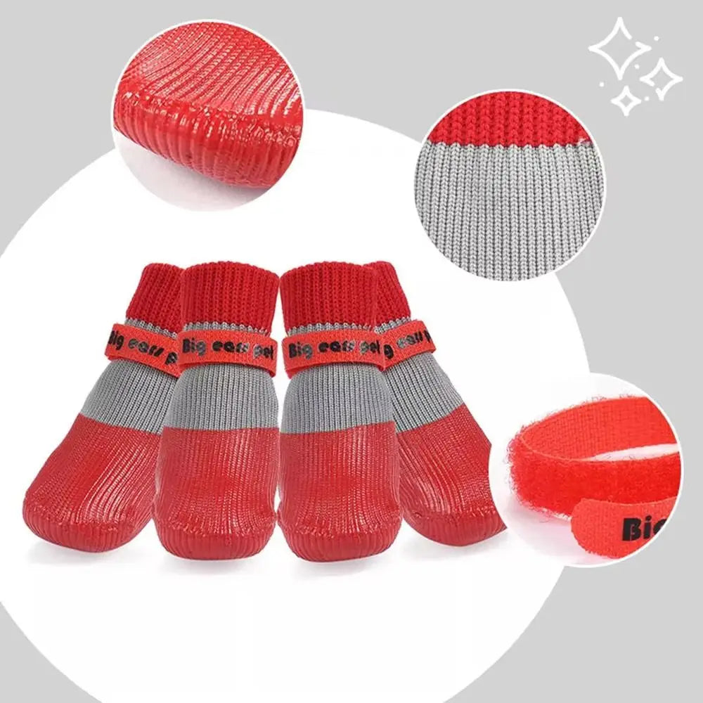 Waterproof Winter Dog Shoes Warm Soft Sole Anti Slip Paw Protectors Chihuahua