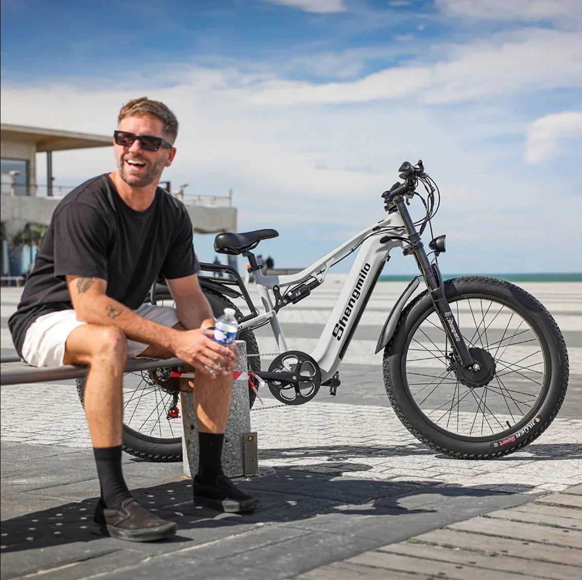 Shengmilo S600 26 Inch Electric Mountain Bike 2000W Dual Motor Fat Tire 17.5Ah