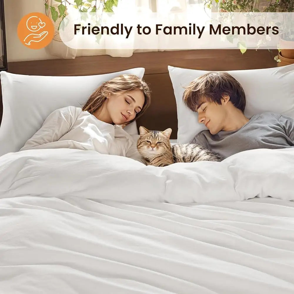100 Percent Washed Cotton Duvet Cover Set 3 Piece Bedding