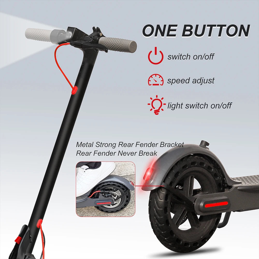 AOVOPRO ES80 350W Electric Scooter 10.5Ah 19 MPH 40-60km Foldable for Adults