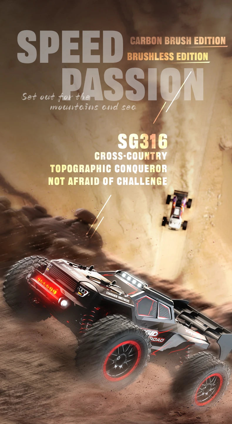 Teeggi SG116 Max 1 16 High Speed Drift RC 4WD Monster Truck