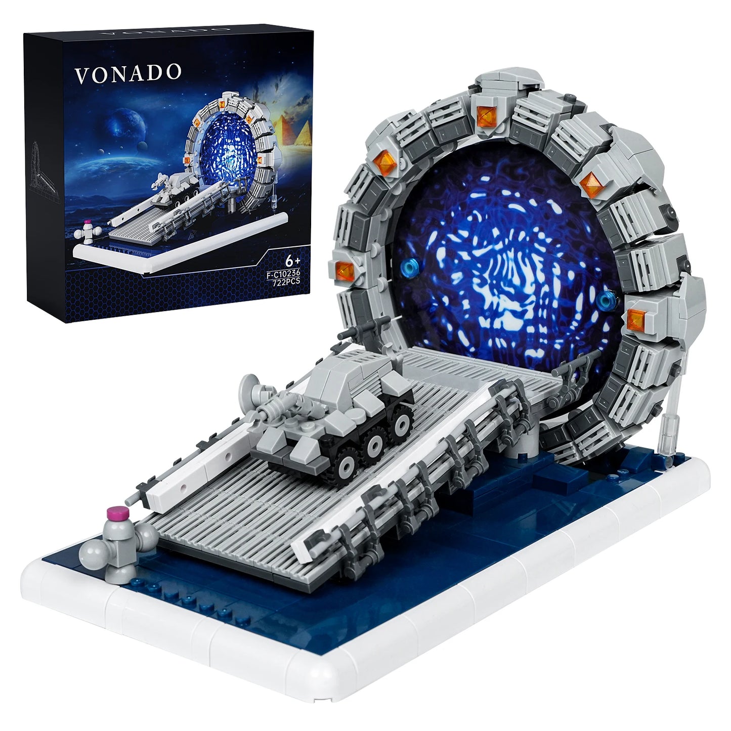 Stargateal 722 Pieces Building Block Kit Compatible With Lego Space Travel