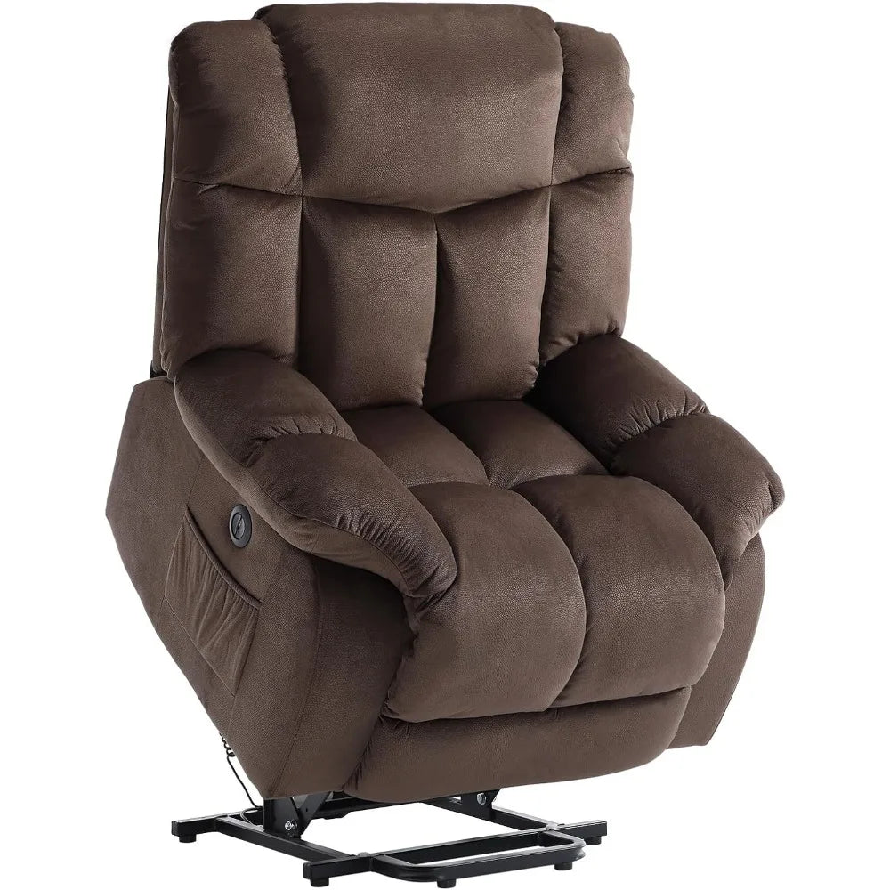 Power Lift Electric Recliner Chair For Elderly With Heavy Duty Antiskid Fabric