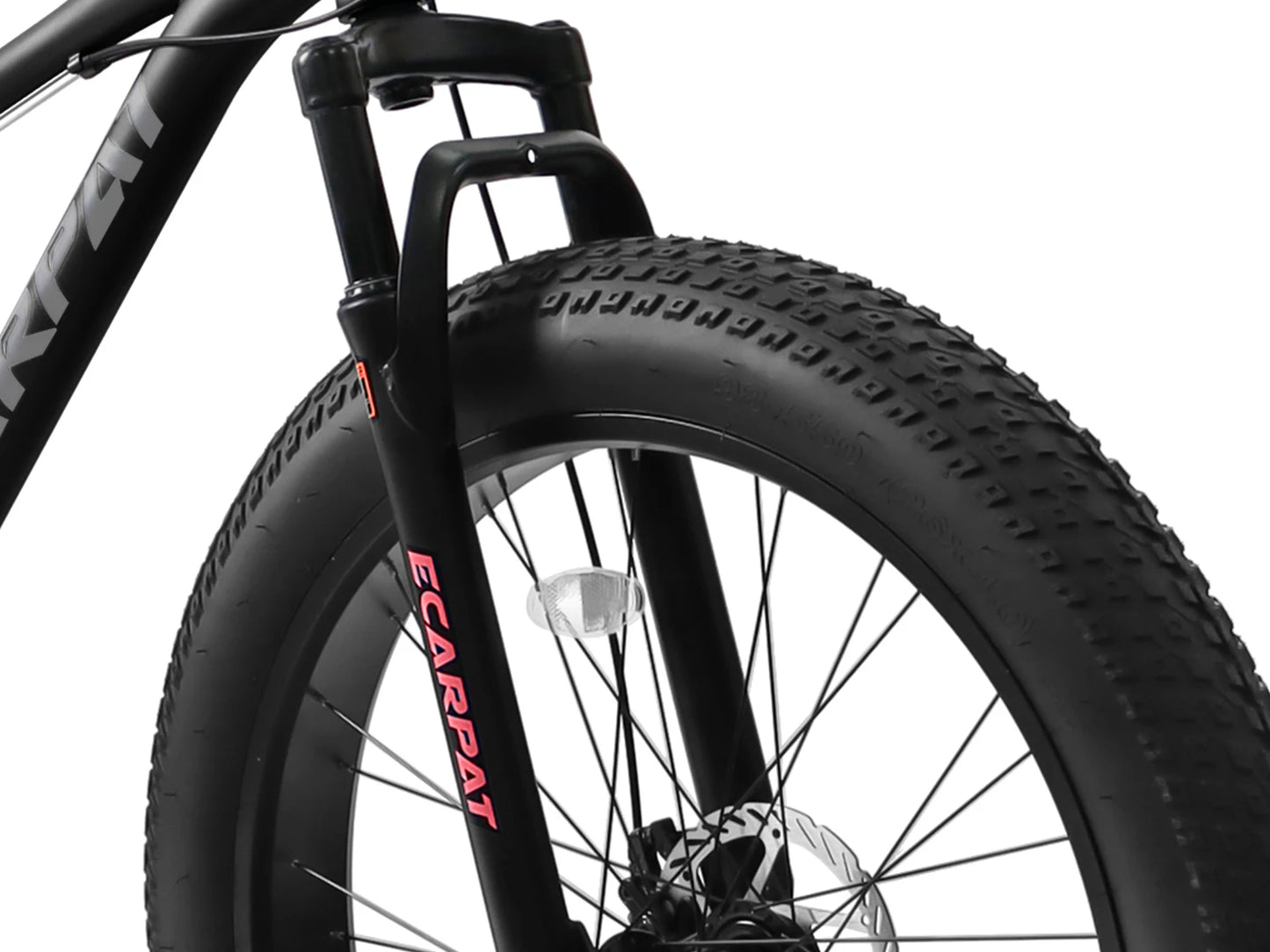 Ecarpat 26 Inch Fat Tire Mountain Bike With 21 Speed Steel Frame Disc Brake