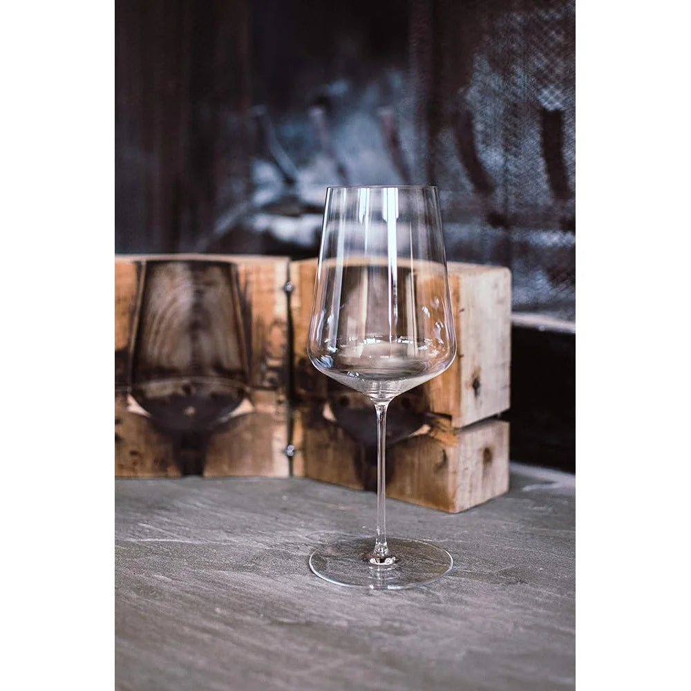 Universal Hand Blown Crystal Wine Glasses Set of Two