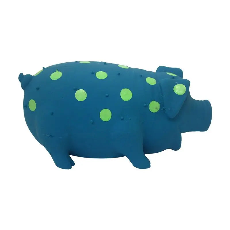 Latex Polka Dot Pig Dog Toy Squeaky Chew And Durable Play