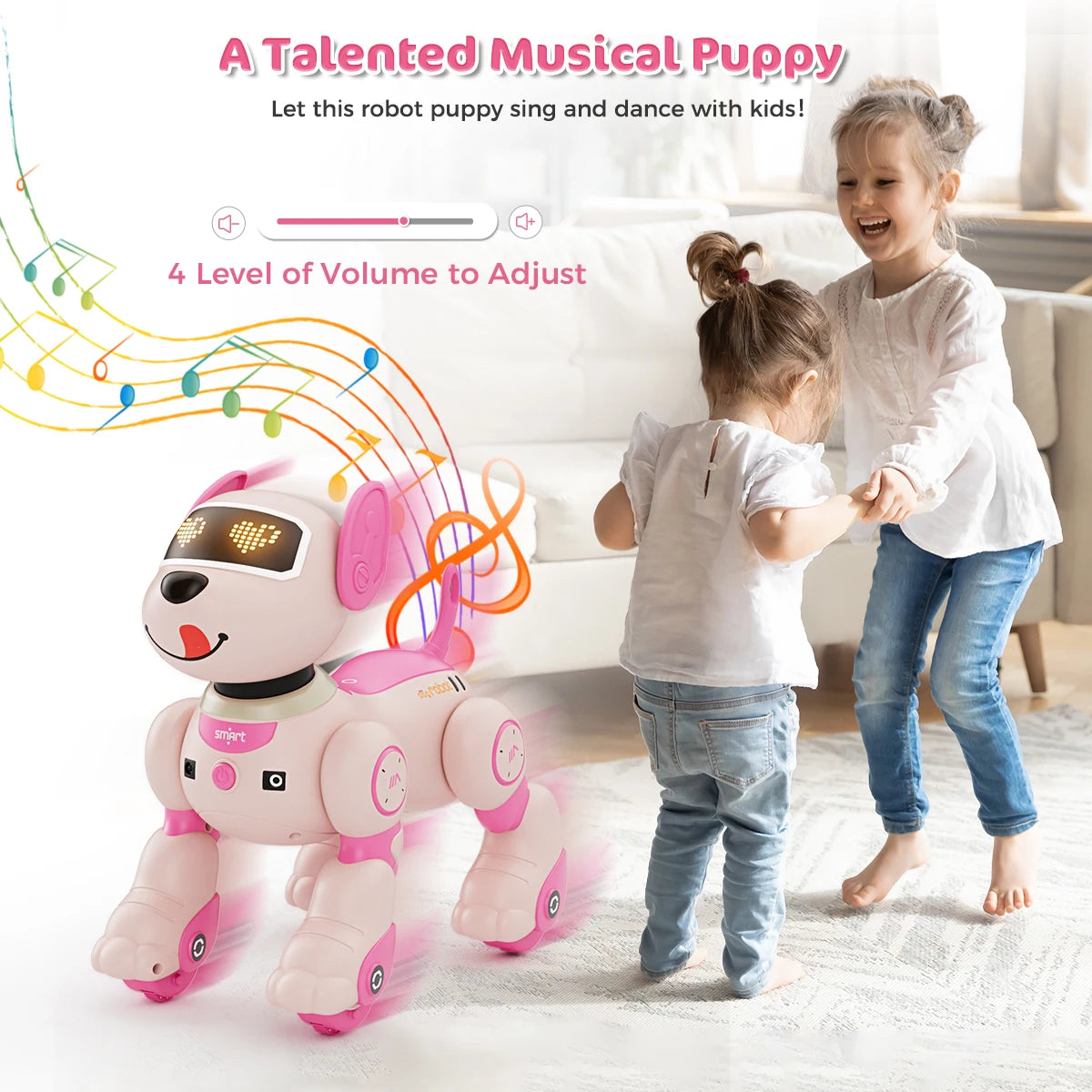 VATOS Robot Dog Toy 2.4GHz Remote Control Puppy With Voice And Touch