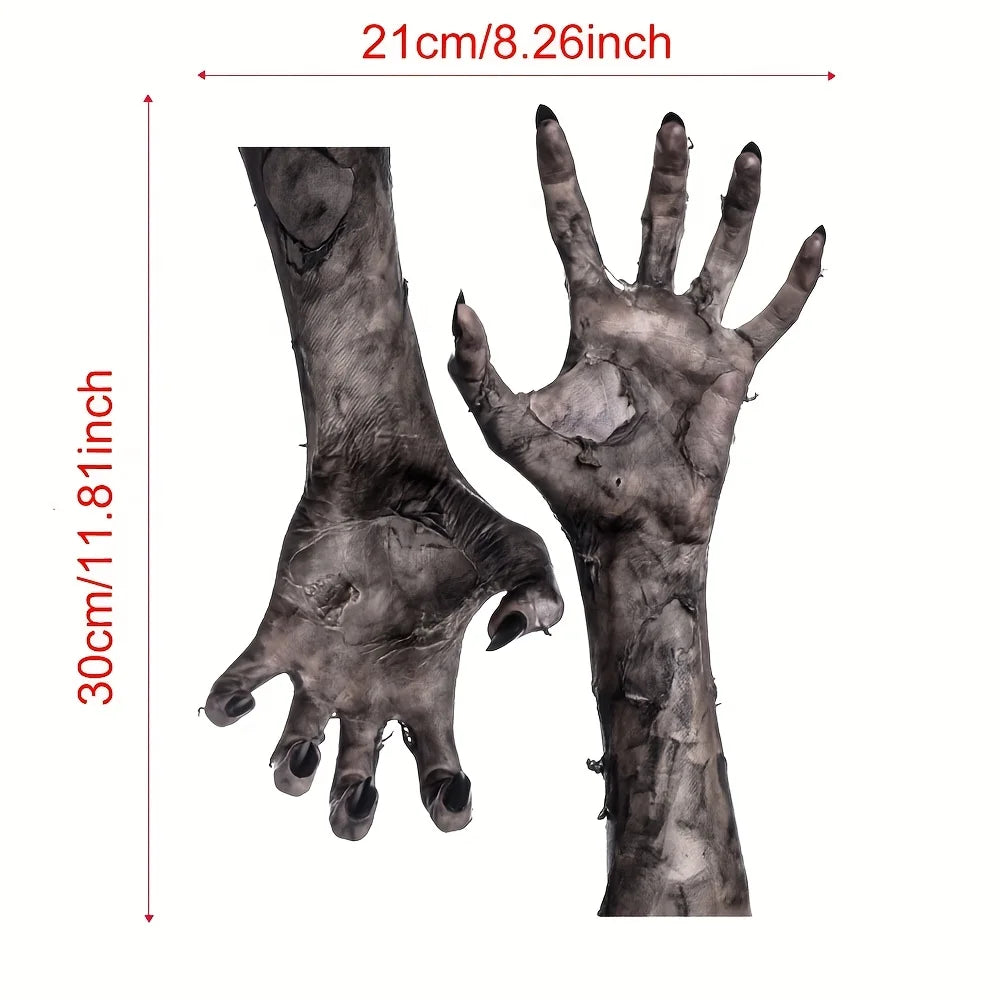 Ghostly Window Stickers Halloween Zombie Wall Stickers Matte Self Adhesive Suitable for Home Office Bedroom