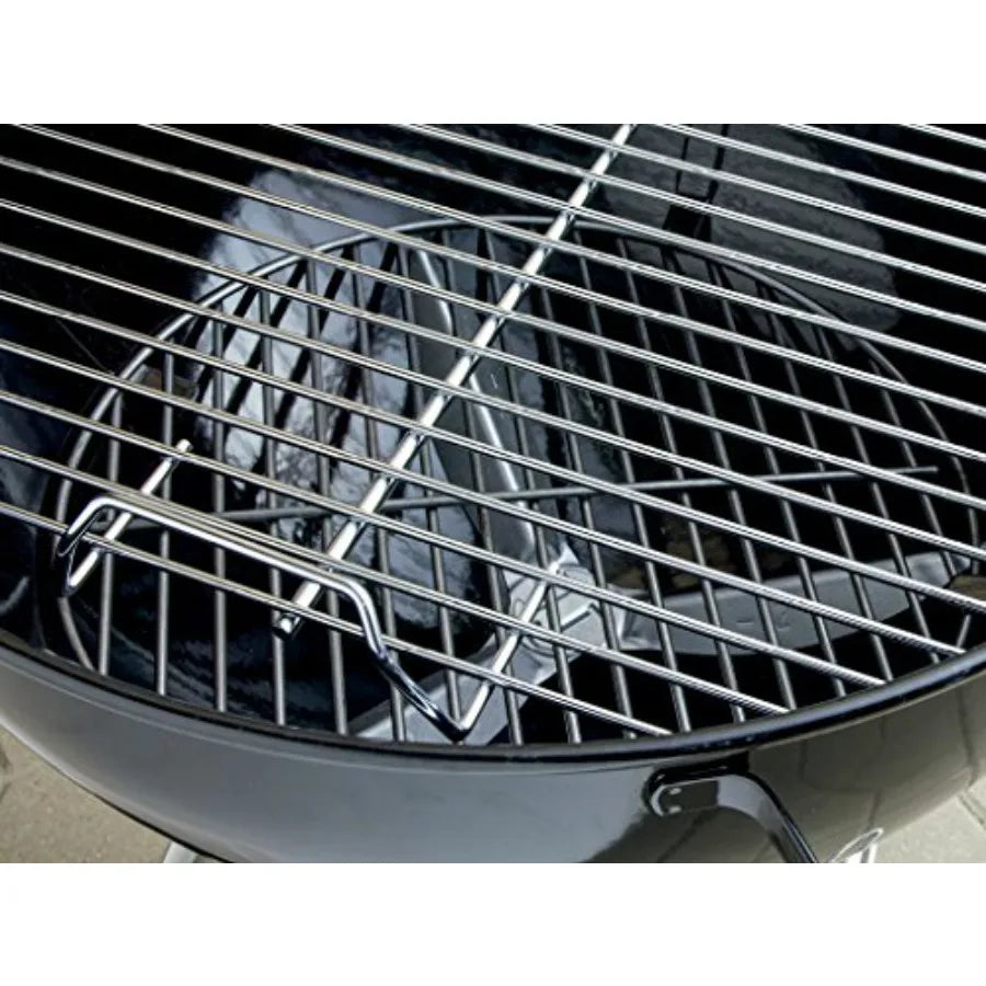 22 Inch Charcoal Grill Outdoor BBQ One Touch Cleaning System With Dampers