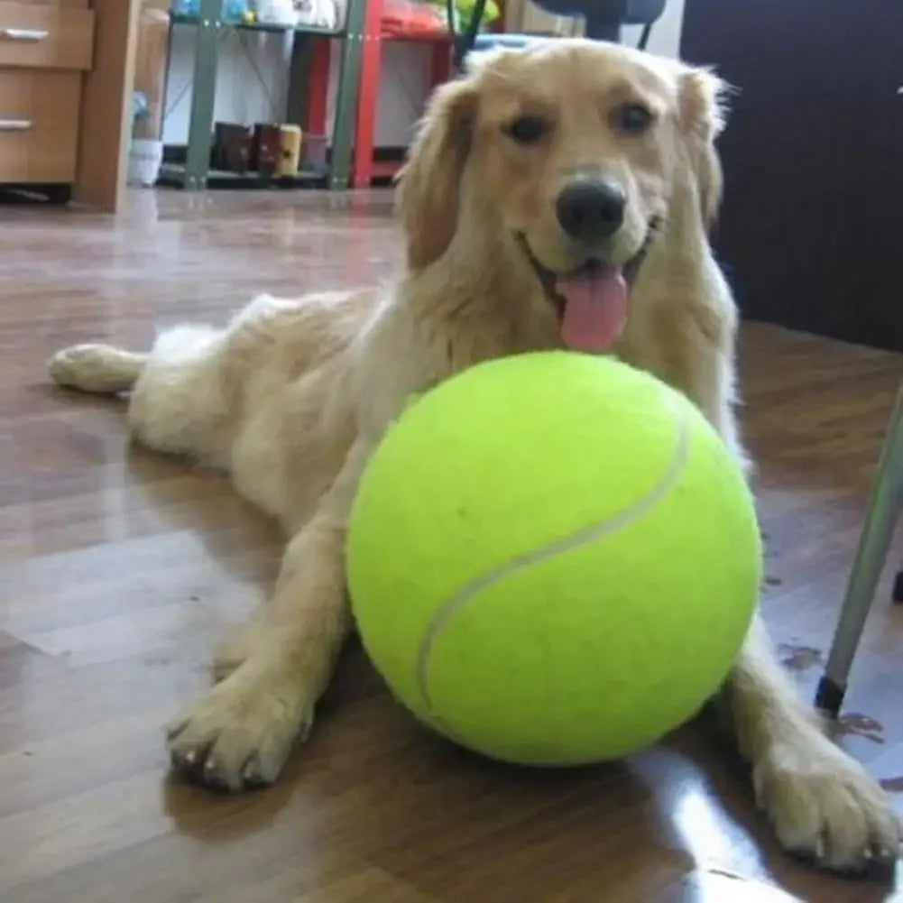 9.5 Foot Giant Inflatable Tennis Ball for Dog Chew Toy Outdoor Pet Ball