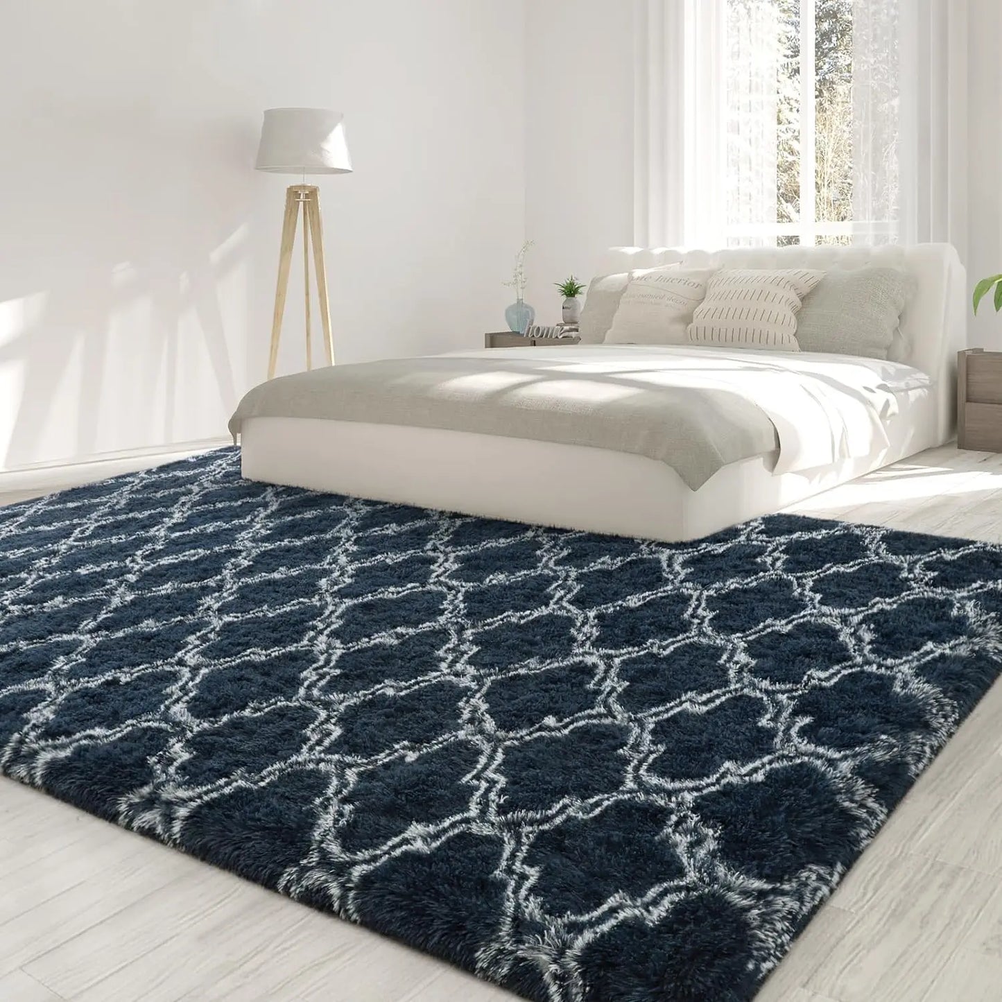 Large Shag Area Rugs for Bedroom Super Soft Plush Fluffy Carpet Non Slip Indoor Floor Rug for Kids Nursery Girl