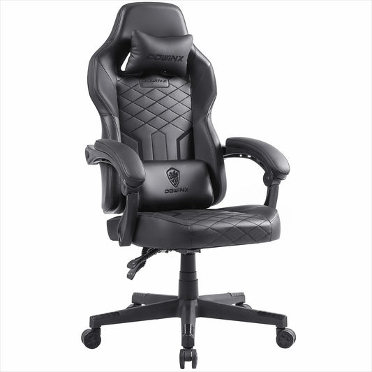Dowinx Gaming Chair With Pocket Spring Cushion High Back PU Leather 350LBS