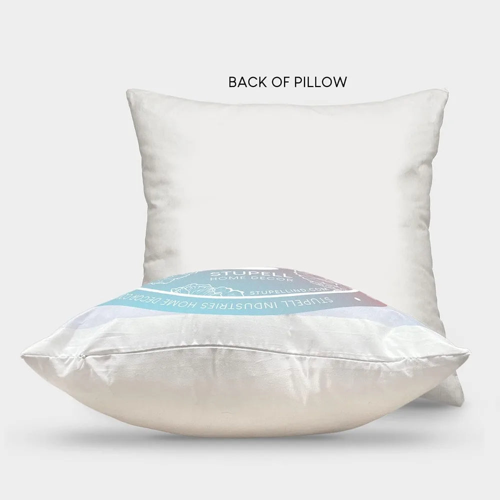Aquatic Seashell Beach Water Design Throw Pillow Set of 4 18 x 18 Blue 100 Cotton