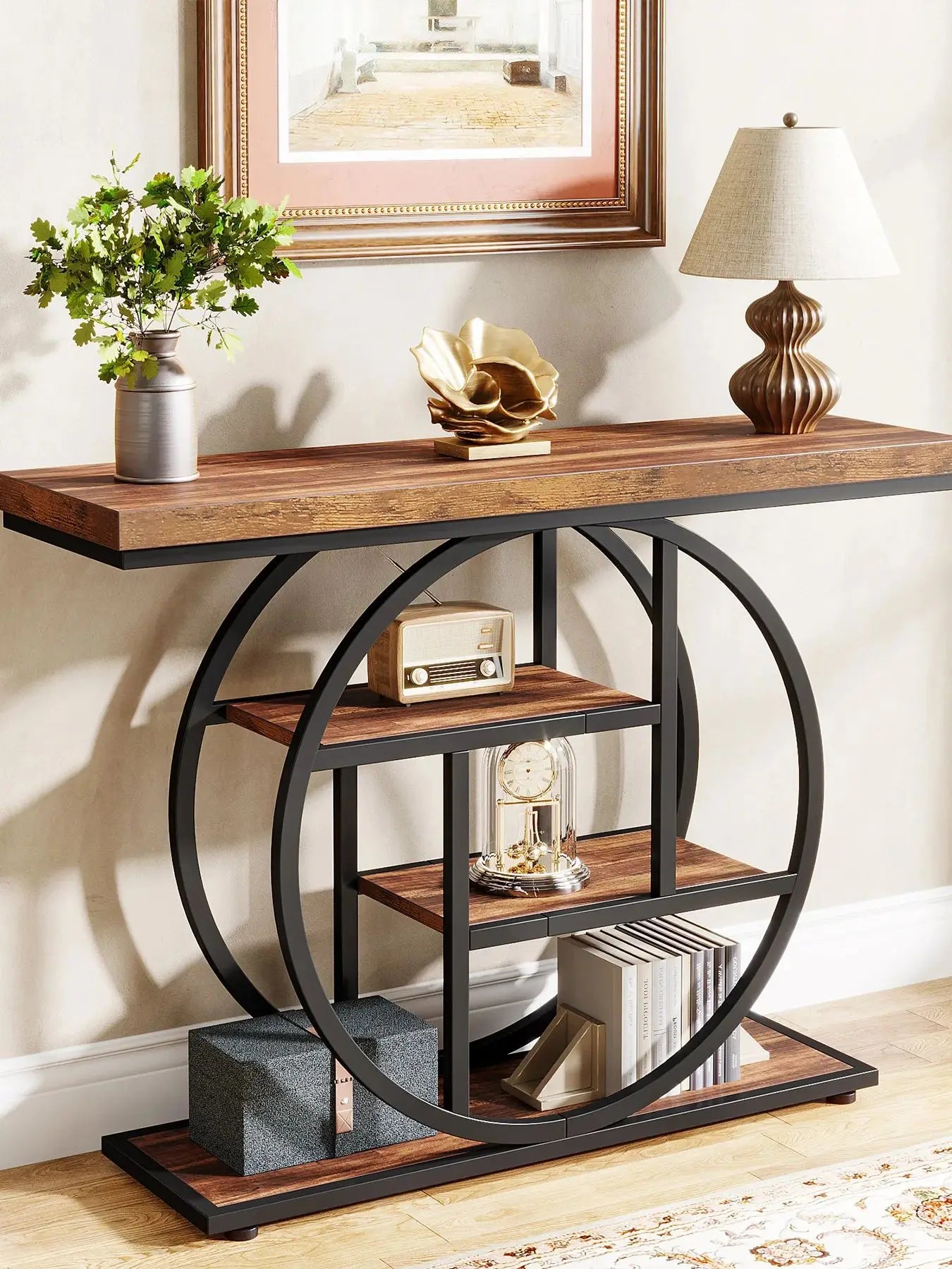 Tribesigns 41.3 Inch Console Table Four Tier Entryway