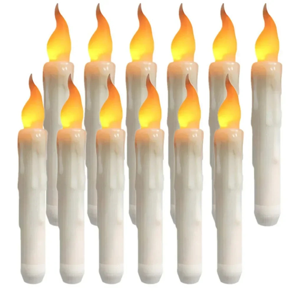 Floating LED Candles With Wand Remote Flameless Decor