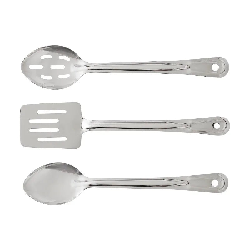10 Piece Stainless Steel Cookware Set Pots and Pans Kitchen Cooking Set with Stay Cool Handles Dishwasher Safe Silver