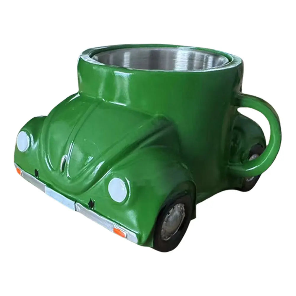 Stainless Steel Car Shaped Coffee Mug 150ml Retro Novelty