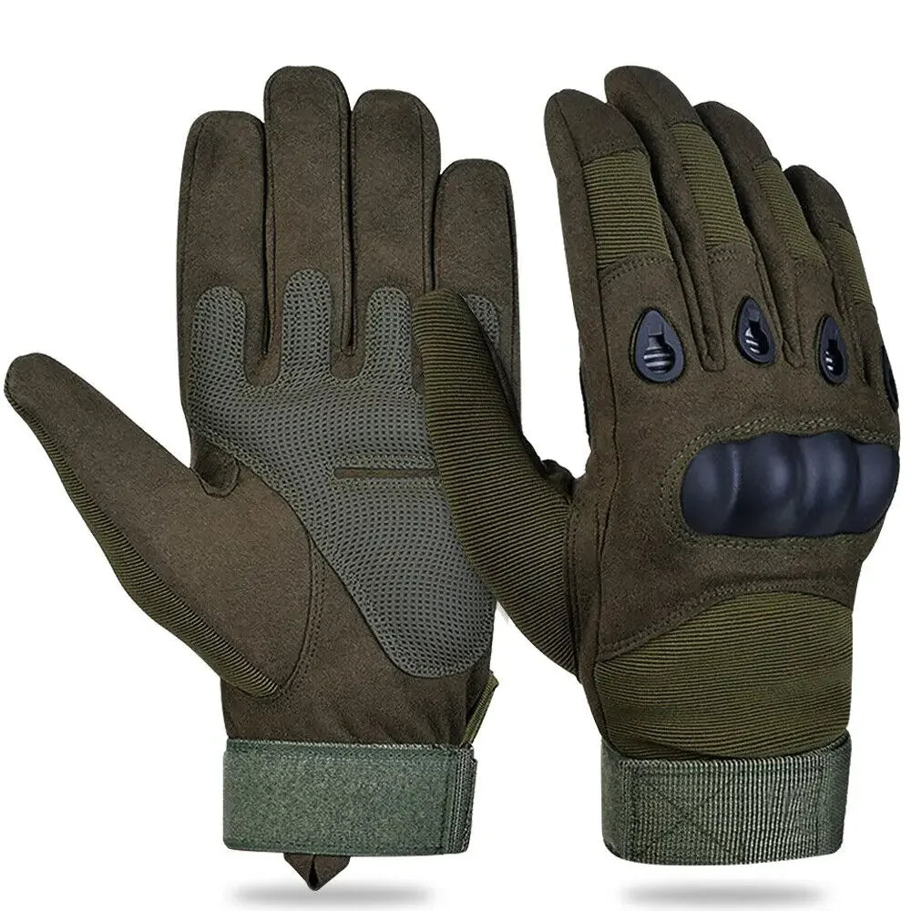 Unisex Motorcycle Gloves Tactical Shooting Knuckle Protection Full Finger
