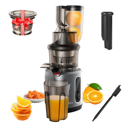 BioloMix Cold Press Juicer with 78mm Feed Chute and 200W Powerful Motor for Whole Fruits and Vegetables