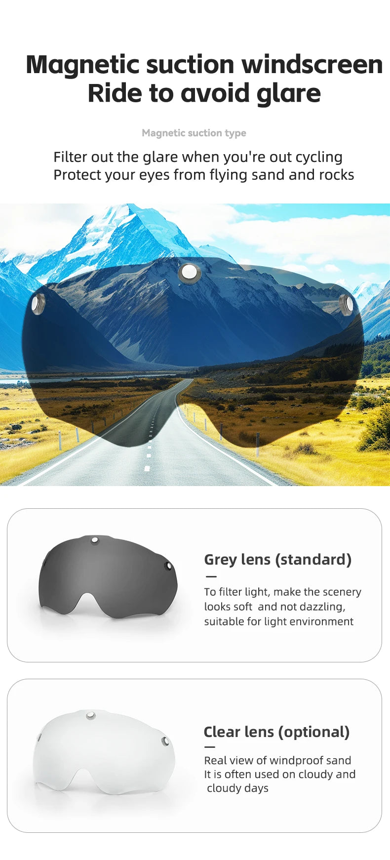 ROCKBROS Lightweight Integrated Cycling Helmet With Goggles Unisex MTB Road Bike