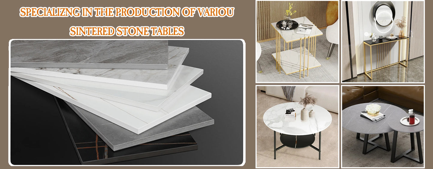 LUVODI Modern Glass Mirror Console Table Crushed Diamond