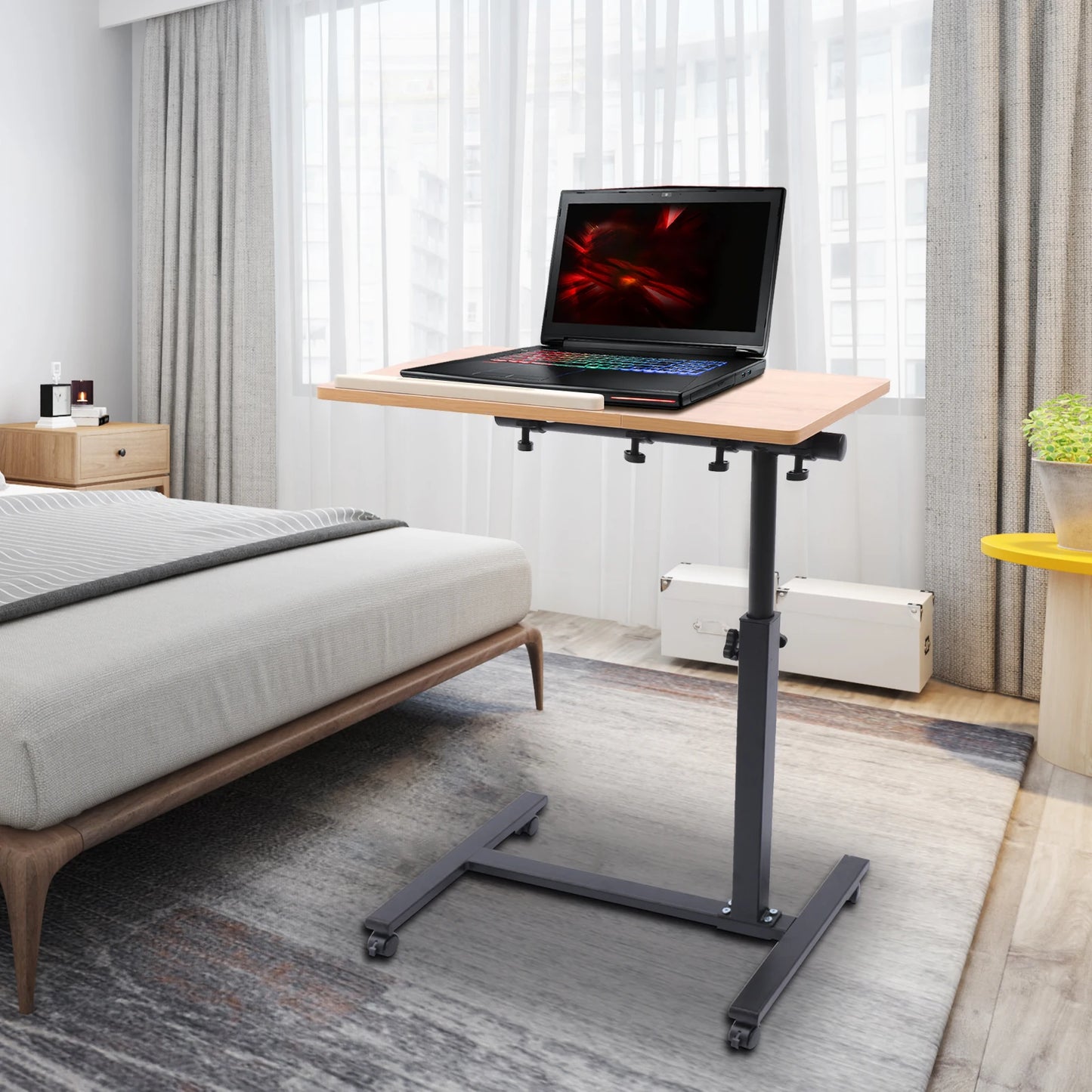 Adjustable Laptop Desk 360 Degree Rotating Tabletop Stand