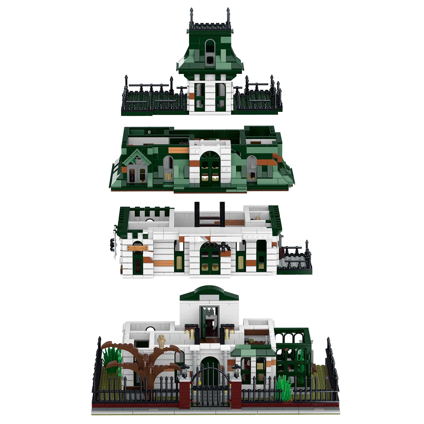 Addams Spooky Manor Building Blocks Nightmare Castle Model Toy for Adults