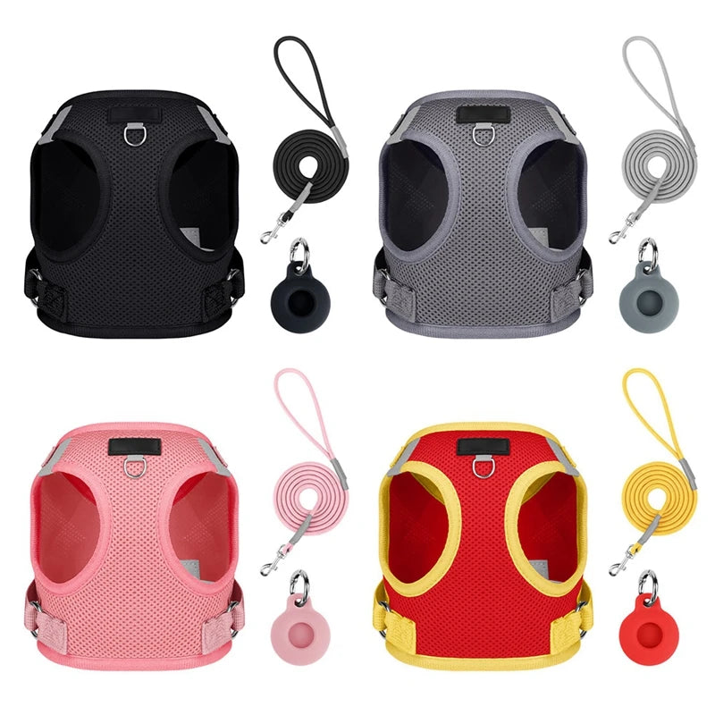 Nylon Pet Harness And Leash Set For Small And Medium Dogs And Cats Chest Strap