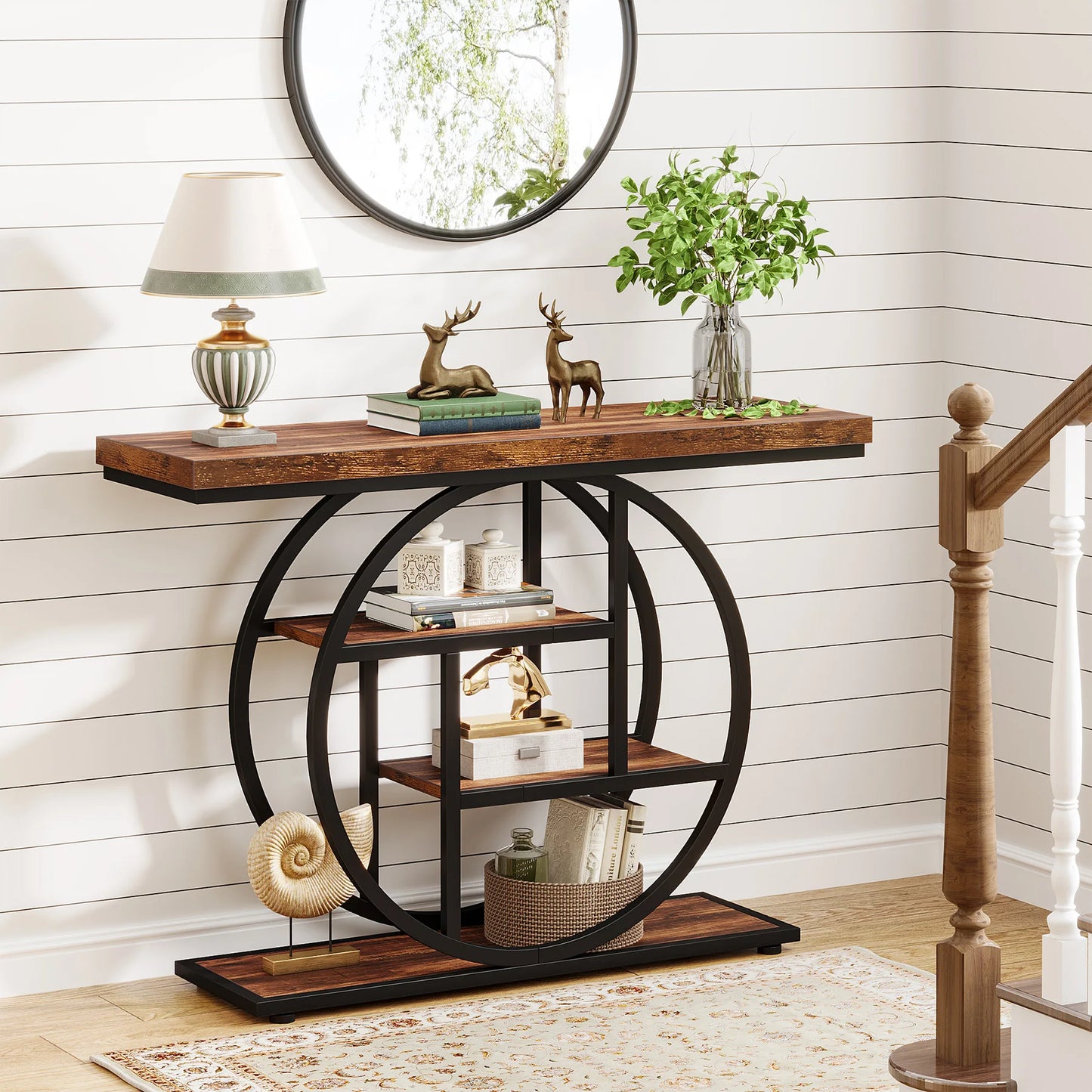 Tribesigns 41.3 Inch Console Table Four Tier Entryway