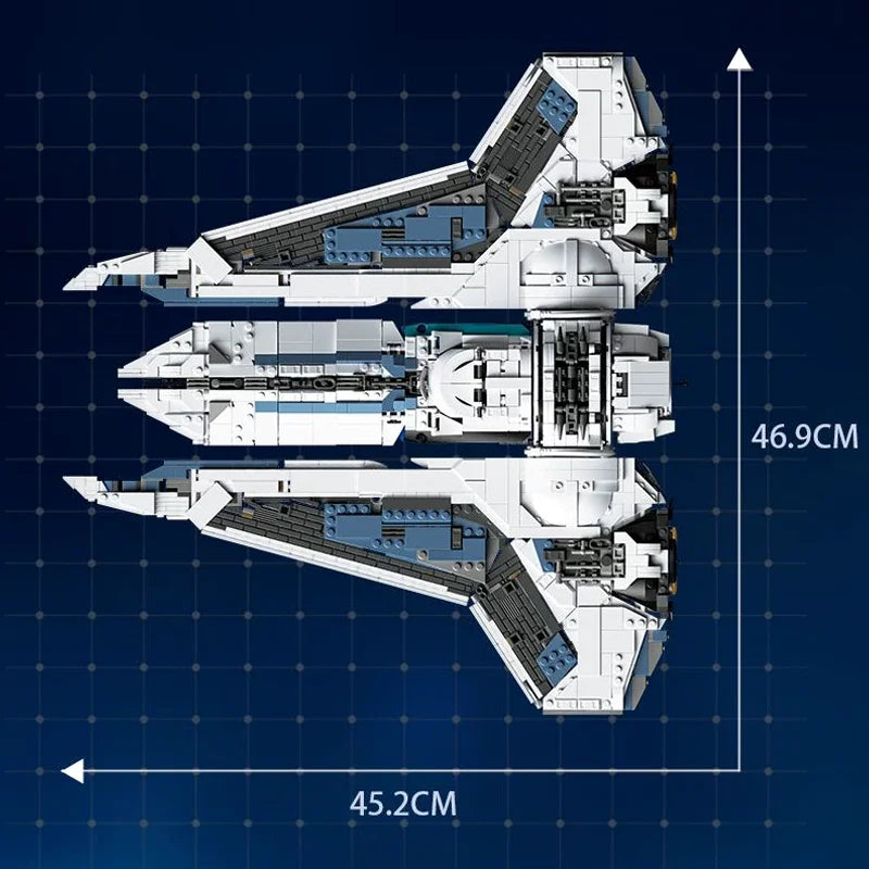 2948 Pieces Space War MOC Komrk Class Fighter Building Blocks Kit
