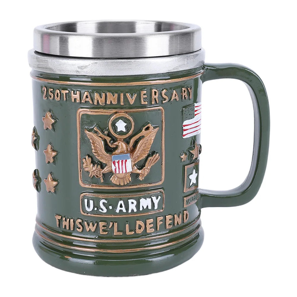 250th Anniversary Veteran Coffee Mug Stainless Steel