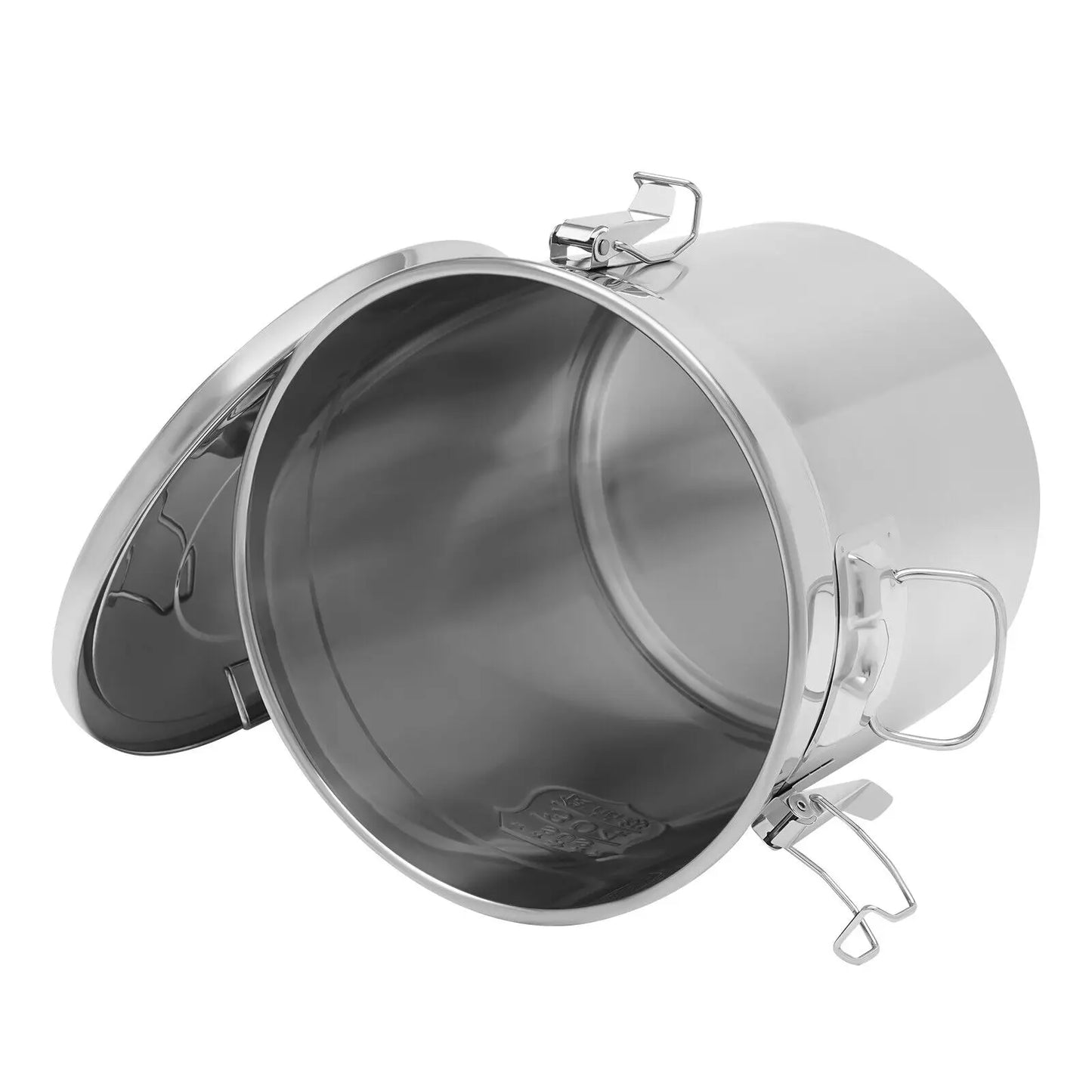 21L 33L Airtight Rice Bucket Canister Food Storage Container 304 Stainless Steel