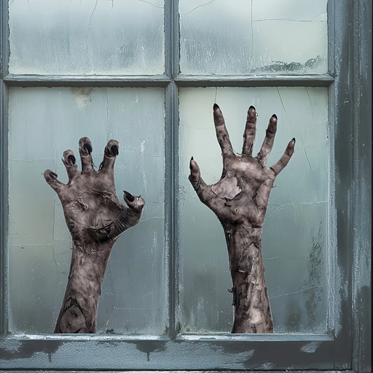 Ghostly Window Stickers Halloween Zombie Wall Stickers Matte Self Adhesive Suitable for Home Office Bedroom