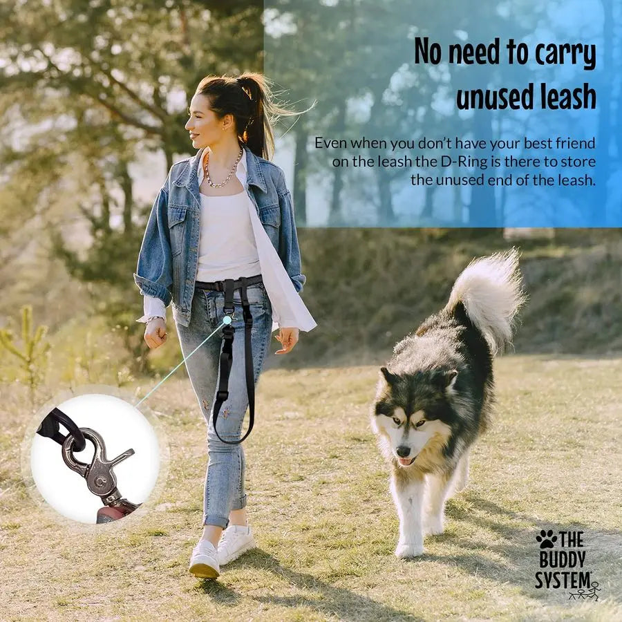 Hands Free Dog Leash Adjustable For Running And Training Made In USA Bundle